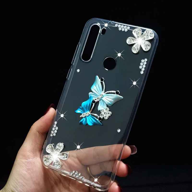 Чехол с блестящими стразами для Redmi 8A 7A Go S2 6A чехол Xiaomi MI 9 SE 8 lite A2 5X A1 6X Note 8T 7 6 4 4X 5 5A