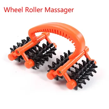 

Hot Sale Wheel Roller Massager Plastic Body Care Promote Blood Circulation Massage Tool for Neck Waist