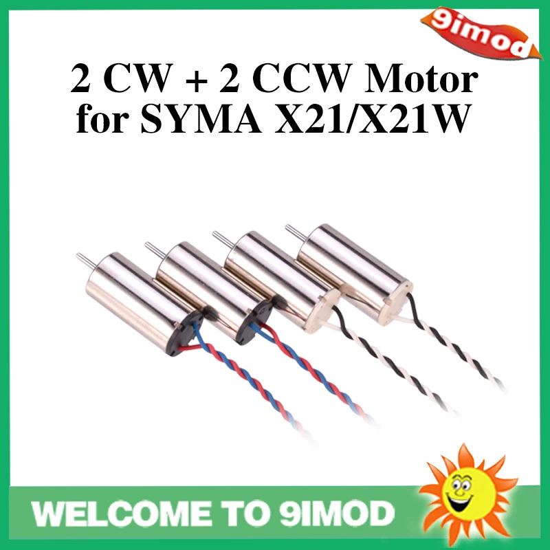 Новое поступление 2 CW + CCW Двигатели двигателя для SYMA X21/X21W RC Drone запасные
