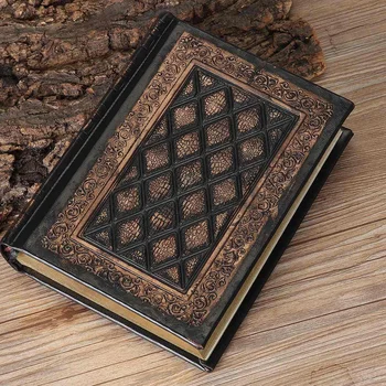 

129mm*176mm 200 Page Retro Blank Inside Page Notepad Hardcover Leather Book A5 Embossed Planning Notebook Brush Phnom Penh