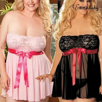 

Sexy Women's Lace Nightgown Sleepwear Nightdress Night Dress Plus Size
