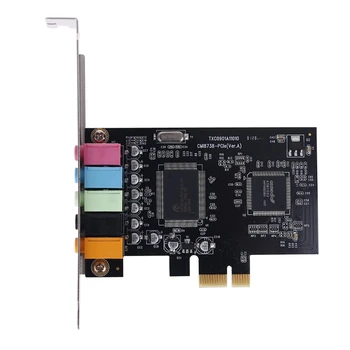 

PCI-E Sound Card 5.1 Channels CMI8738 Chipset Audios Digital Desktop PCI Express