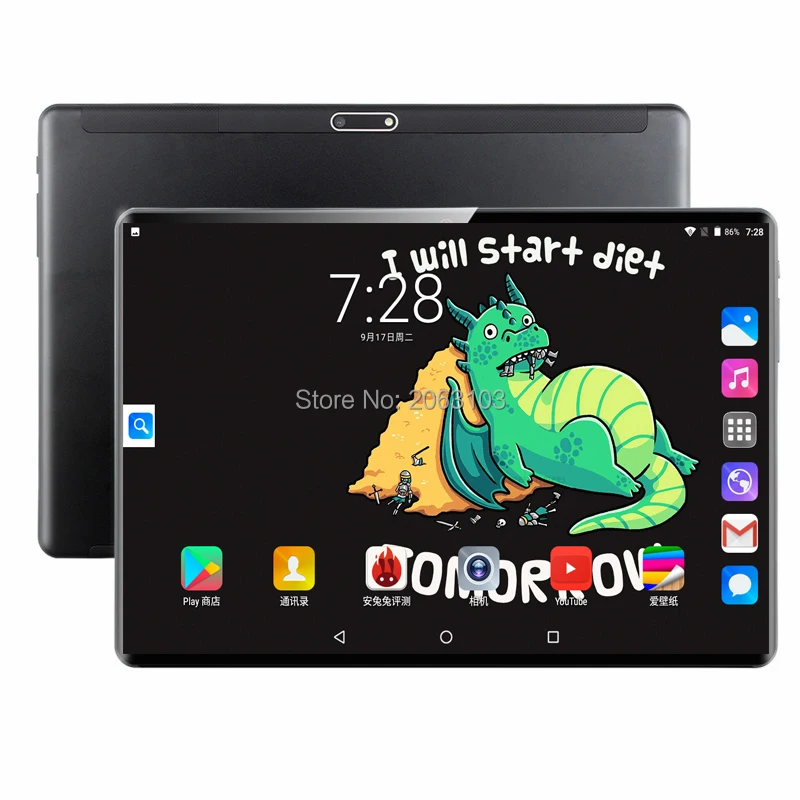 

Free Shipping 10 inch Tablet PC Google Android 9.0 OS 128GB ROM 6GB RAM Bluetooth WiFi GPS Dual Sim 3G 4G LTE 128GB Tablets 10.1