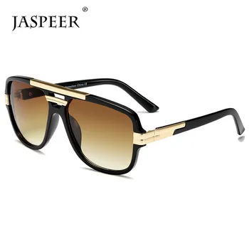 

JASPEER Fashion Square Sunglasses Men Sun Glasses Women Metal and Plastic Frame Brand Designer Eyewear Timeless Eye Glasses