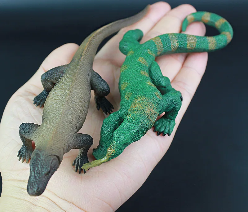 Приграничная модель ящерицы диких животных Komodo Goanna модель Пластиковые Твердые статические детские игрушки украшения