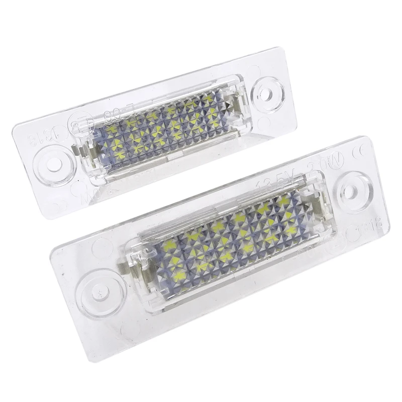 2 шт. 18SMD задний светодиодный светильник номерного знака для VW Touran/Passat B6 5D/Jetta Candy SKODA Superb 1 3U B5