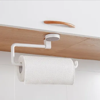 

Wall Mount Adhesive Toilet Paper Holder Kitchen Roll Holders Towel Tissue Storage Rack Organizer Bathroom Tissue Hanging
