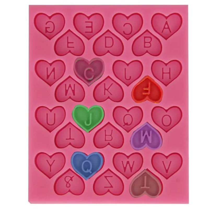 Силиконовая форма для шоколада любовные буквы флип сахар торт сахарного печенья