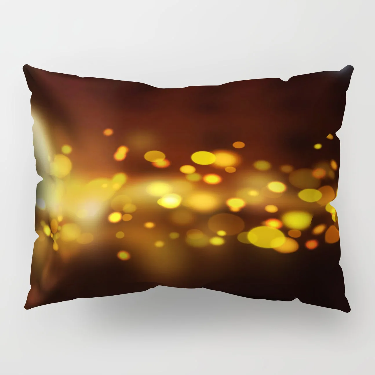 

Creative Geometric 50x30cm Pillowcase Halo Pattern Decoration Yellow Aperture Cushion Cover Coffee Shop Rattan Chair Fluffy Set