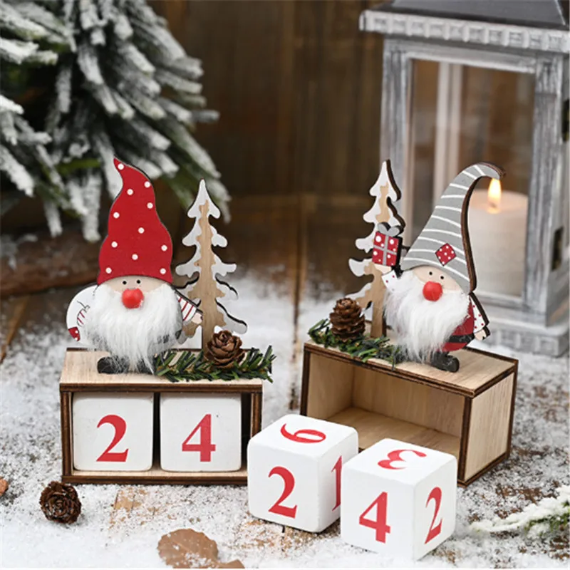 Christmas Calendar Merry Christmas Decorations for Home Noel Xmas 2020 New Year Gifts Santa Claus Dolls Elf Deco Christmas Noel