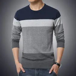 2019 осенний повседневный мужской свитер с круглым вырезом мужской пуловер трикотажная одежда мужские свитера пуловеры пуловер Мужской