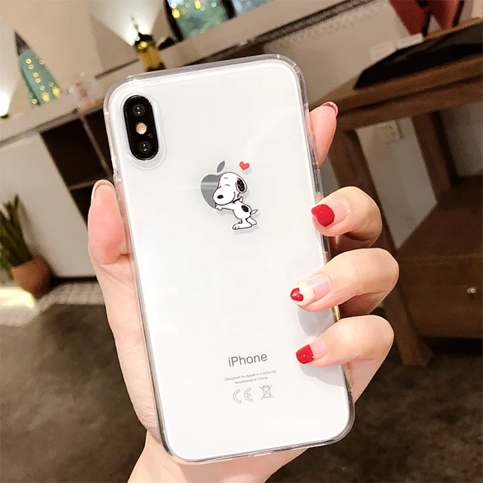 Для iphone 6 7 8 6s 11 Pro Max чехол для iphone X XS XR 6 7 8 Plus чехол для iphone xs max 5 5S se чехол прозрачный чехол с собакой - Цвет: 20