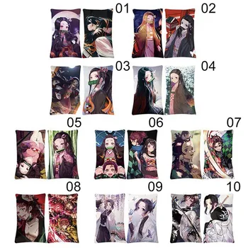 

Anime Demon Slayer Cushion Cover Home Bedroom Sofa Living Room Decorative Pillow Case Decorativos 40*60cm Sofa Pillow Cover