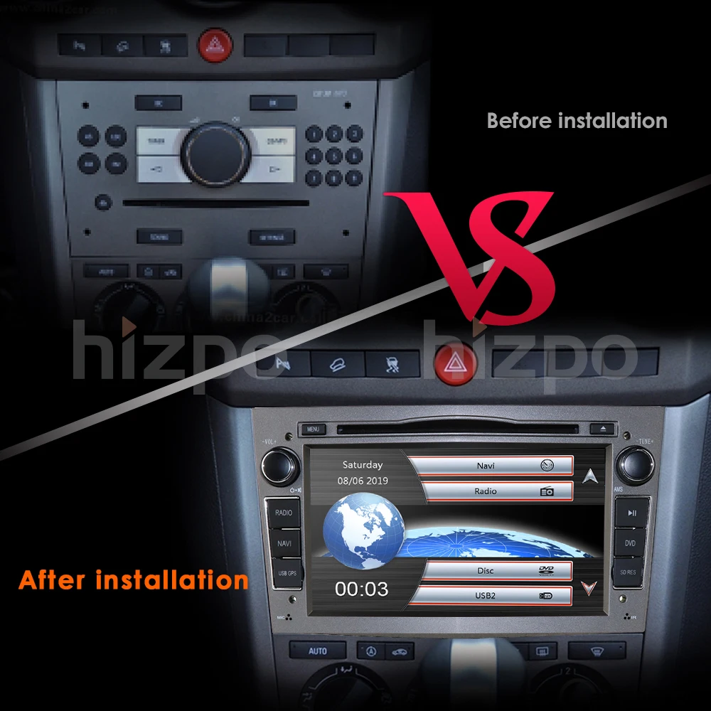 Clearance 7 inch Car Audio Stereo Double Din In Dash for Opel Vauxhall Corsa Vectra Astra GPS Navigation DVD Player  Mirror Link DAB+ TPMS 1