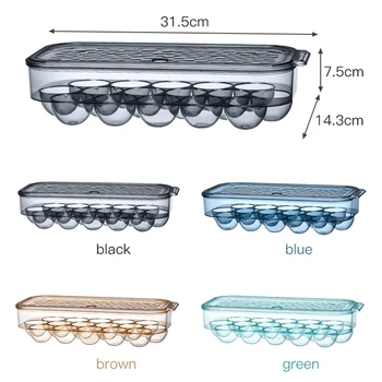 

16 Grid Egg Box Refrigerator Food Storage Box Kitchen Tools Storage Box Fresh-keeping Box Dumpling Vegetable Egg Rack Container