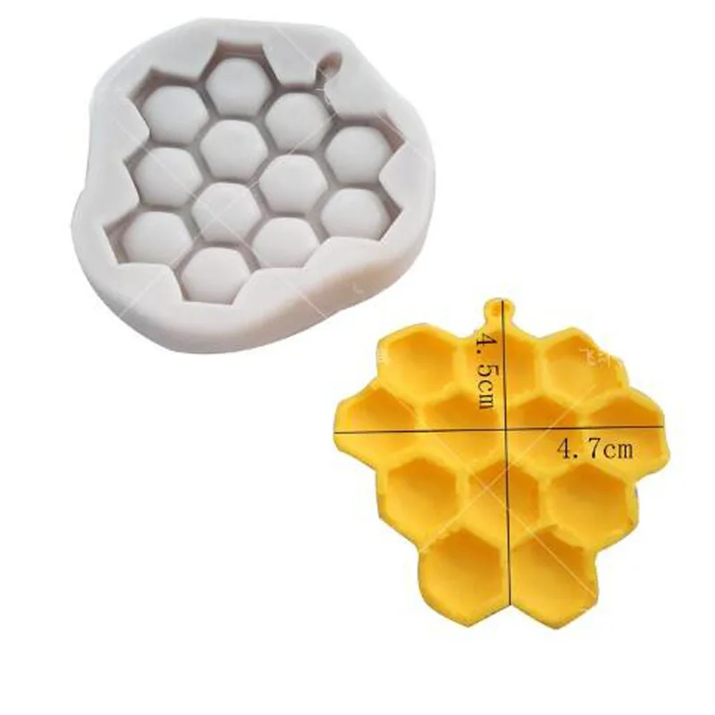 3D DIY пчелиное гнездо соты помадка формы кухонное мыло в виде пчелиных сот Форма