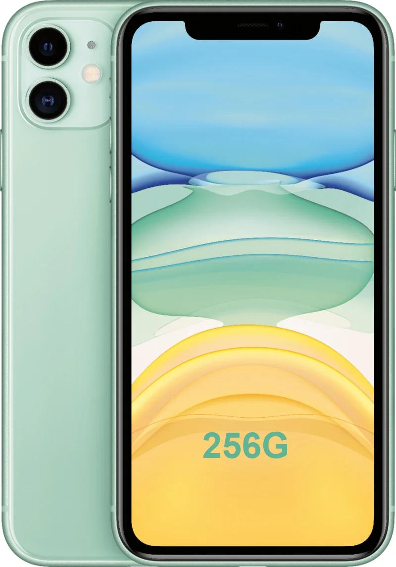 Новинка, Apple iPhone 11, двойная камера 12 МП, A13, чип, 6,1 дюйма, жидкий дисплей retina, IOS, смартфон, LTE, 4G, медленный, Селфи, MI, Wi-Fi, 6 - Цвет: Green 256G