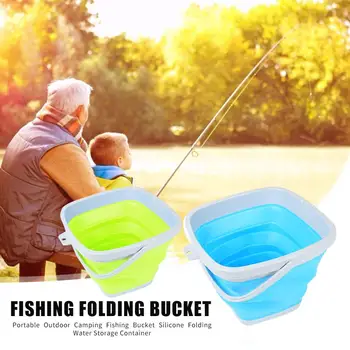 

Hot Sale Folding Bucket Wear-resistant Foldable Water Storage Container Camping Car Wash Outdoor Fishing Water Bucket