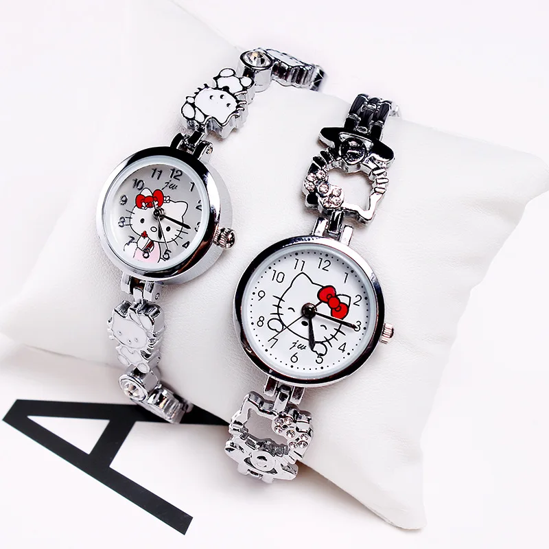 

Hello Kitty Bracelet Watch Cute hello kitty STUDENT'S Watch Diamond Set WOMEN'S Watch Simple Versatile Watch 133730