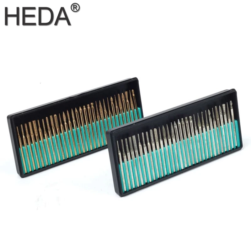 

30Pcs Set Diamond Grinding Head Emery Mini Grinder Rotary Tools Kit Grind Stone Material Polishing Peeled Dremel Accessories