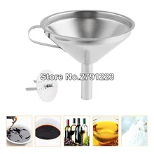 Большое масло для кухни мед, воронка из нержавеющей стали со съемным ситом/фильтр для парфюмерии жидкие Пищевые Инструменты