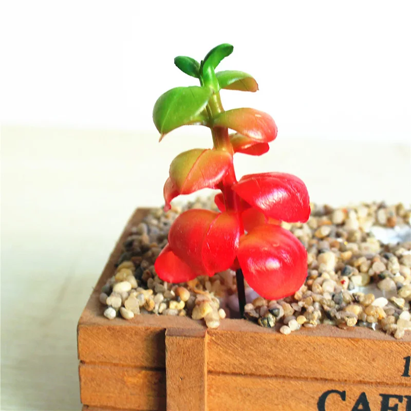 D Горячая DIY алоэ искусственные декоративные растения кактус сад суккулент осень аксессуары для дома - Цвет: D