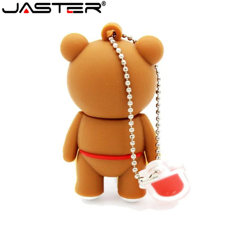 JASTER usb флеш-накопитель ручка-накопитель мультфильм красный фартук медведь 64 ГБ 32 ГБ 16 ГБ 4 ГБ карта памяти u диск подарок