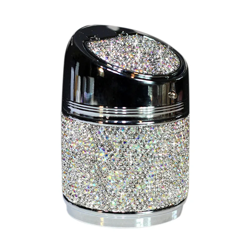 

Diamond Car Ashtray Shiny Auto Ashtray With Cover For Car Great Gift For Women Girls