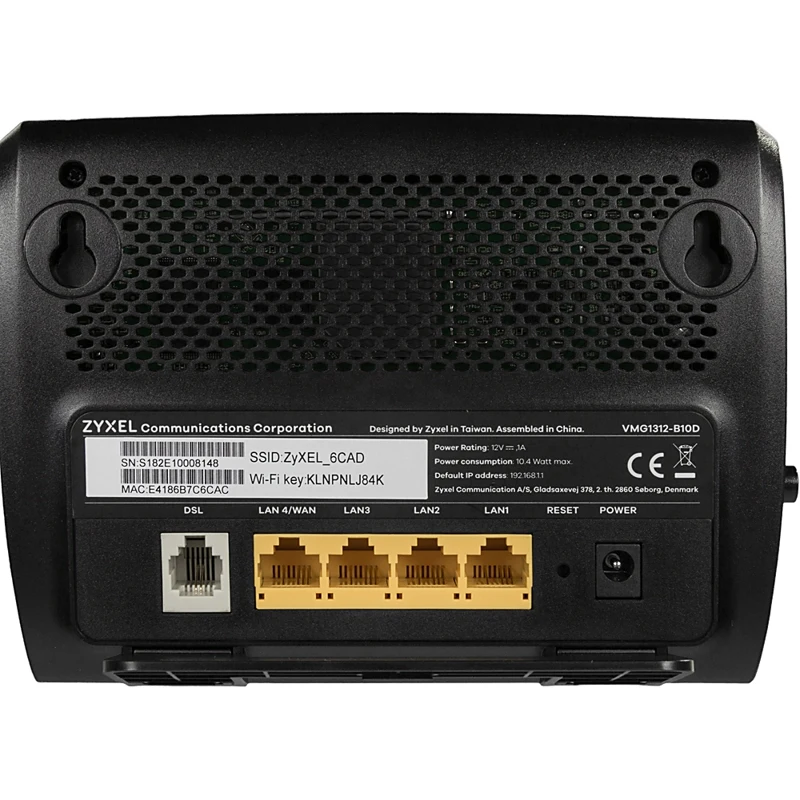 Роутер беспроводной Zyxel VMG1312-B10D(VMG1312-B10D-EU02V1F) N300 ADSL2+/VDSL2