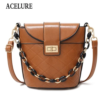 

ACELURE Luxury Brand Bucket Crossbody Bags Women High Quality Leather Female Designer Handbag Ladies Hand Shoulder Messenger Bag