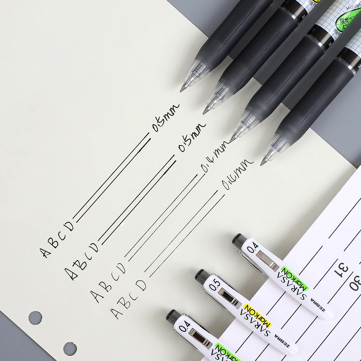 1pc 0.4mm/0.5mm japan zebra Sarasa Gel Pen Fast Dry neutral