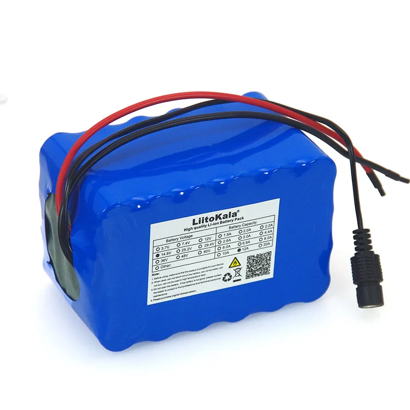 Liitokala 14,8 V 12Ah 18650 li-iom батарейный блок для ночной рыбалки, обогреватель для шахтерской лампы, усилитель батареи с зарядным устройством BMS+ 16,8 V