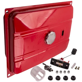 

7 Gallon Universal Secondary Fuel Gas Tank Generator Petcock Filter fOR Gauge Cap