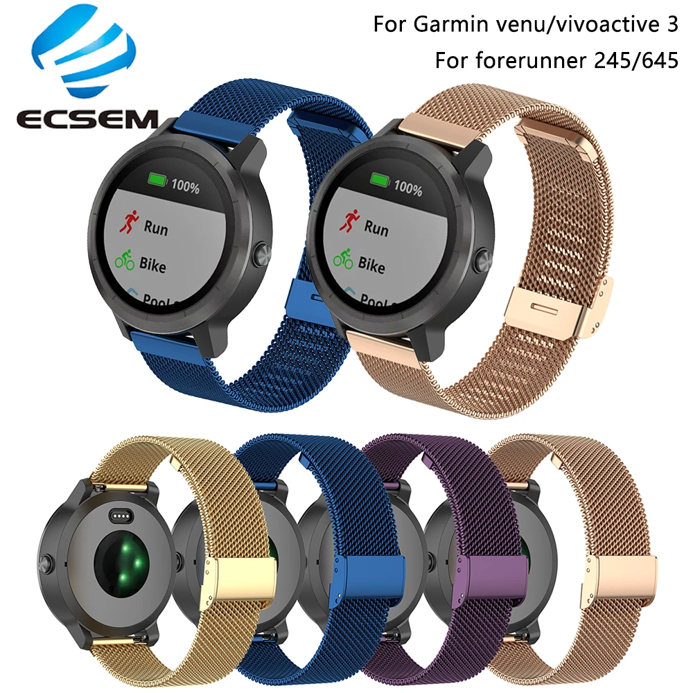 Ремешок для наручных часов Garmin CAME/vivoactive 3 аксессуары сетчатый Браслет из