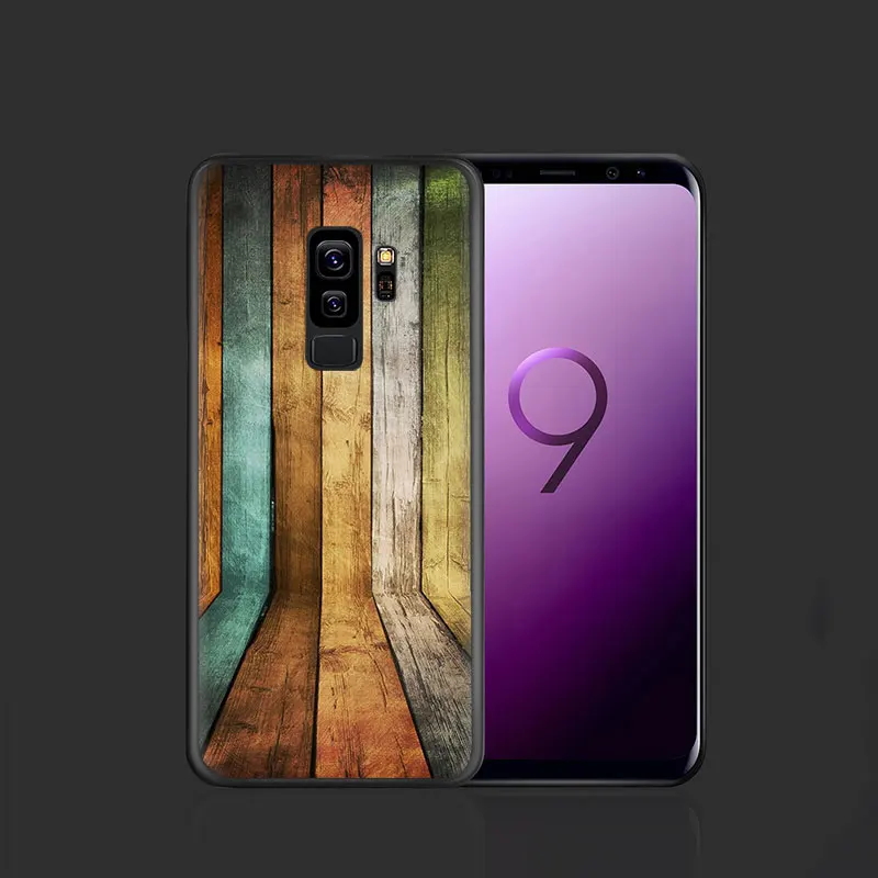 B6 EWAU древесины мягкий чехол для телефона из ТПУ с принтом "чехол для Samsung Galaxy A3 A5 A6 7 8 9 A10S 20С 30С 40С с 50S 60 70 - Цвет: B6