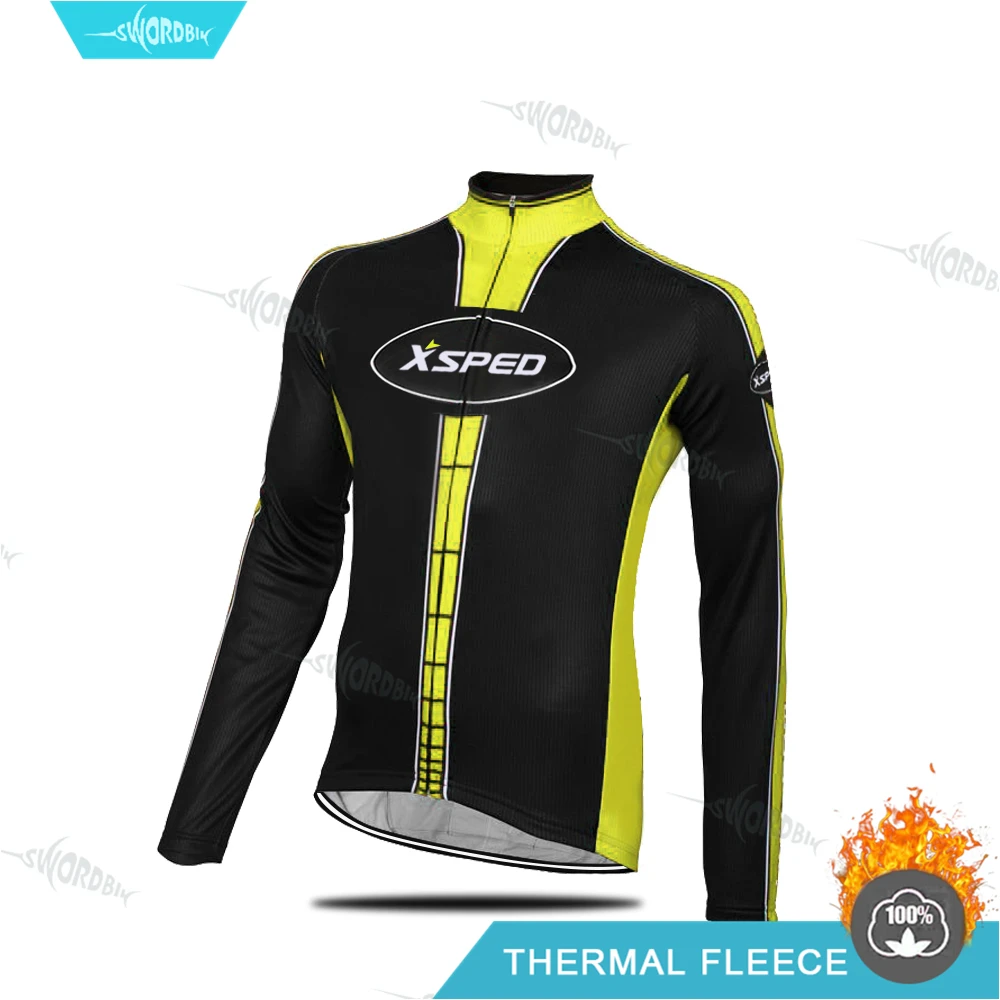 Cycling Jerseys Одежда для велоспорта Pro Team Treking велосипедная форма для мужчин зимний комплект из Джерси Теплая Флисовая одежда с длинным рукавом NW Ropa Ciclismo Hombre - Цвет: Cycling Jerseys