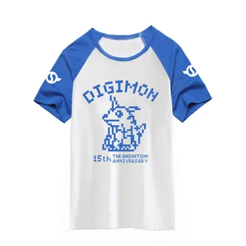 

Digimon Adventure T-shirt Summer Anime T Shirts Men women Loose Cotton Short Sleeve Tees
