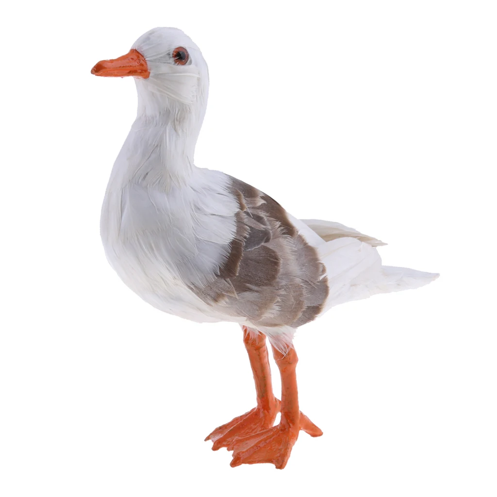 Artificial Birds Seagull Simulation Ornament Feathered Fake Bird Home Decor