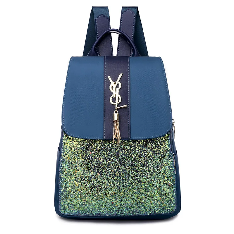 

Large Capacity Bag Fashion 2020 Women Girl Designer School Backpack Teenage Girls Versatile Sequins Backpack