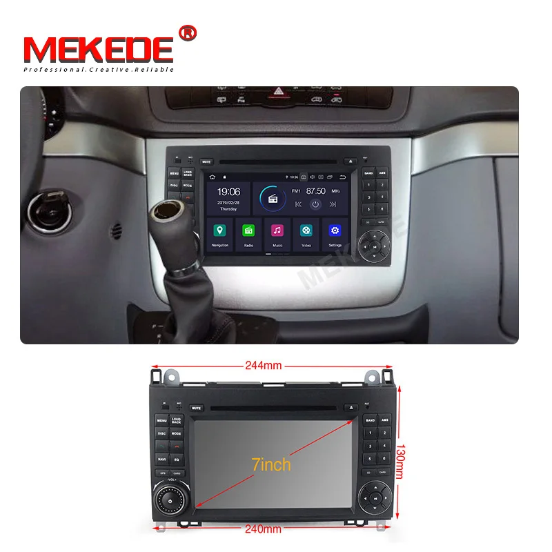 Best Android 9.0 For Mercedes Benz Sprinter B200 W209 W169 W169 B-class W245 B170 Vito W639 2 DIN Car DVD player Radio GPS multimedia 5