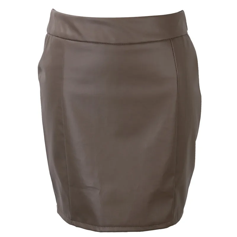 Fashion Women Leather Skirt Female Solid Bodycon Slim Pencil Short Mini Skirt Ladies Zipper High Waist Skirt Tight Clubwear Fashion Women Leather Skirt Female Solid Bodycon Slim Pencil Short Mini Skirt Ladies Zipper High Waist Skirt Tight Clubwear