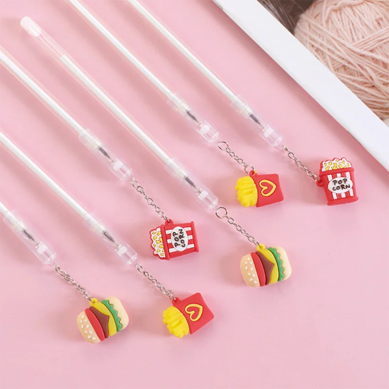 Цветная ed фри бургер гелевая ручка для офиса Канцтовары школы цветные черные и