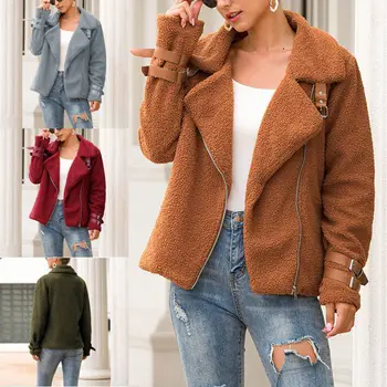 

Fashion Cool Jacket New Autumn And Winter Coat Motorcycle Jacket Fur Plush Coat x