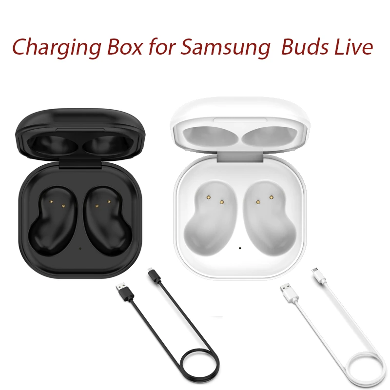 21 New Replacement Charging Box For Samsung Galaxy Buds Live Wireless Earphones Earbuds Charger Case White Black Earphone Accessories Aliexpress