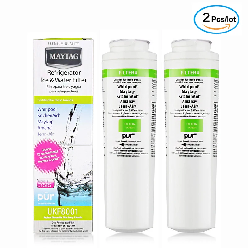 Совместим с фильтром Maytag UKF8001 подходит для 4396395 EDR4RXD1 UKF8001AXX UKF 8001P 469006 Puriclean II 2