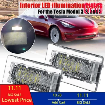

Car Accessories Signal Assembly for Tesla Model 3 S X Car White 12 Led Indoor Lights Door Lights Tail Lights