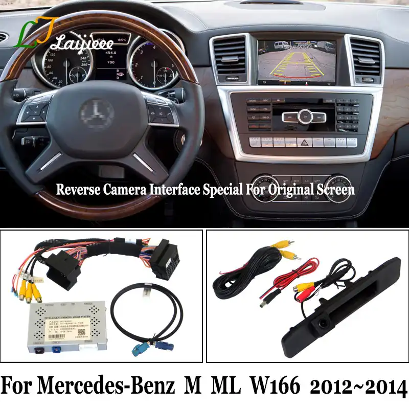 For Mercedes Benz M Ml W166 2012 2013 2014 Reverse Camera Kit Hd Rearview Parking Camera Update Oem Screen No Need Programming Vehicle Camera Aliexpress
