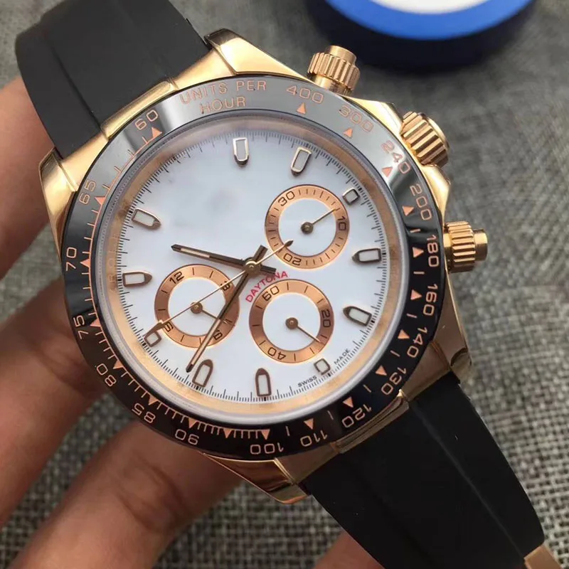 Топ стальной ремень Азия 2813 Gold116519 LN Роскошные Мужские автоматические механические часы модные повседневные часы Reloj наручные часы - Цвет: 1