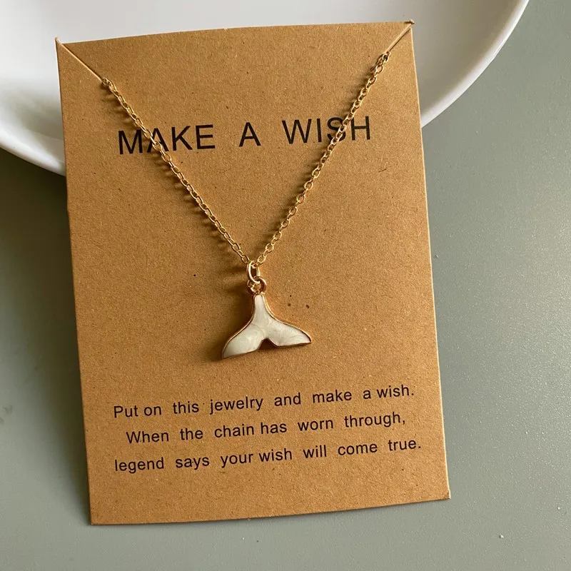 2025 Women Fashion Women's necklace with a "whale tail" pendant_voghion.com