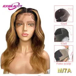 Addbeauty парики из натуральных волос на кружевной основе бразильские волосы Remy 13x4 & 13x6 парики из натуральных волос 370 парики из искусственных